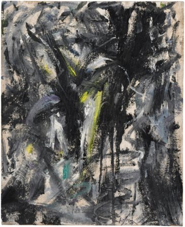 EMILIO VEDOVA 1919 - 2006 IMMAGINE DEL TEMPO signed and dated 59, oil on...