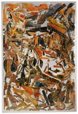 ARMAN 1928 - 2005 VIOLONS ECLATÉS accumulation of violins and resin, mounted...