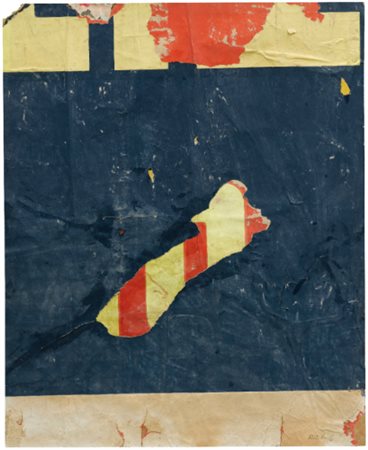 MIMMO ROTELLA 1918-2005 EQUILIBRATO signed and dated 61, décollage on panel...