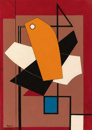 MAURO REGGIANI 1897 - 1980 COMPOSIZIONE signed and dated 1938, oil on canvas...