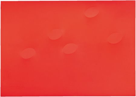 TURI SIMETI N. 1929 CINQUE OVALI ROSSI signed and dated 2001 on the...