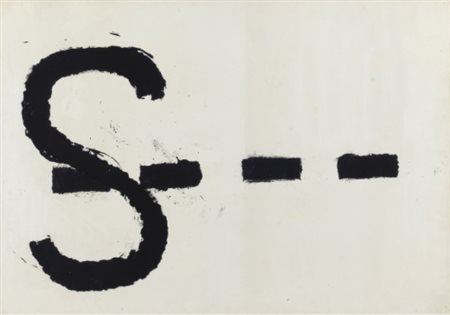 JANNIS KOUNELLIS N. 1936 SENZA TITOLO signed on the reverse, ink on paper....