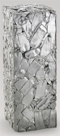 CÉSAR 1921 - 1998 COMPRESSION DIRIGÉE signed, compression of lead tubes....