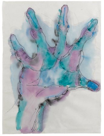 MARIO MERZ 1925 - 2003 SENZA TITOLO watercolour and ink on paper acquerello e...