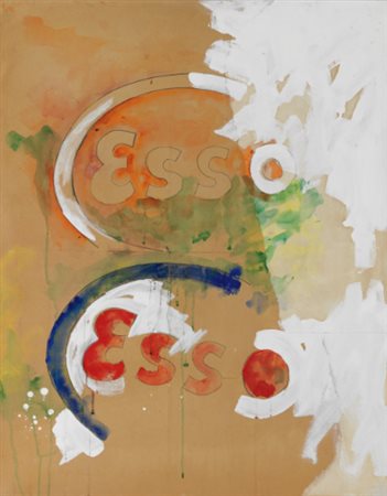 MARIO SCHIFANO 1934 - 1998 SEGNI DI ENERGIA signed and titled on the reverse,...