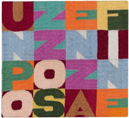 ALIGHIERO BOETTI 1940 - 1994 UN POZZO SENZA FINE signed and dedicated on the...