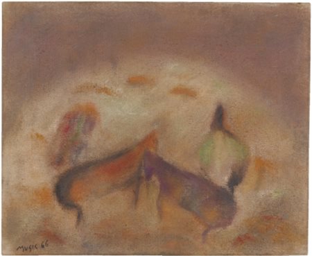 ZORAN ANTONIO MUSIC 1909 - 2005 COLLINA DALAMATA signed and dated '66,...