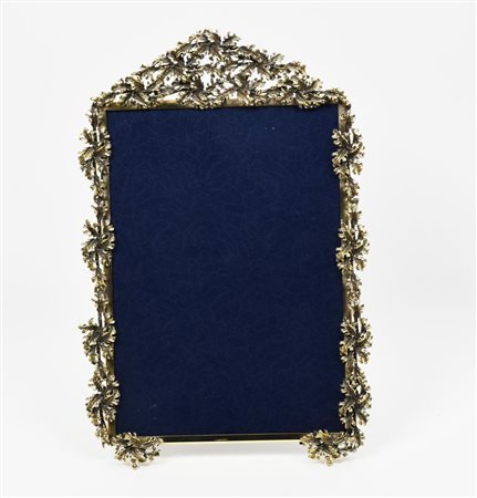 CORNICE IN ARGENTO 925 decorata a motivi vegetali cm 32x20