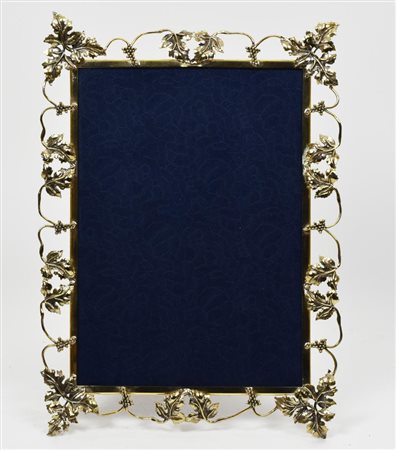 CORNICE IN ARGENTO 925 decorata a motivi vegetali cm 31x22