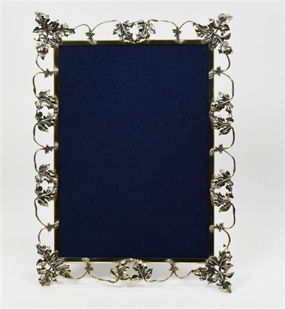 CORNICE IN ARGENTO 925 decorata a motivi vegetali cm 31x22