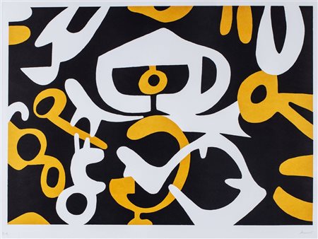 Carla Accardi (Trapani 1924-Roma 2014)  - White, black and yellow