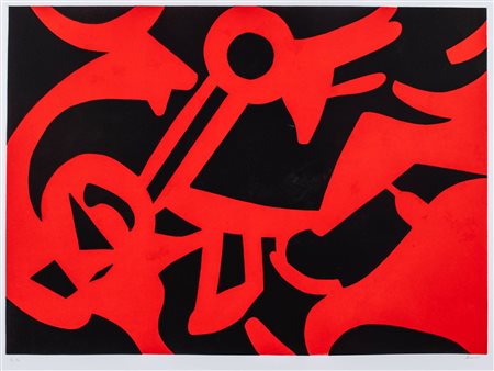 Carla Accardi (Trapani 1924-Roma 2014)  - Red and black