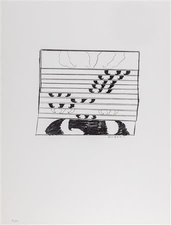 Franco Angeli (Roma 1935-1988)  - Study for half dollar