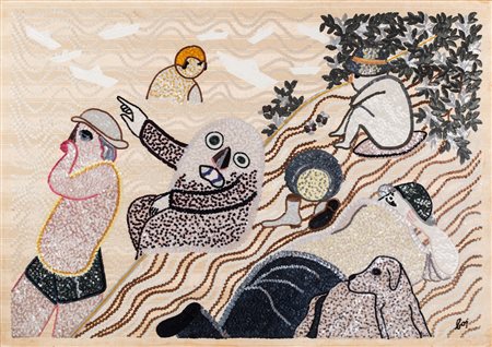 Enrico Baj (Milano 1924-Vergiate 2003)  - La Beignade , 1972