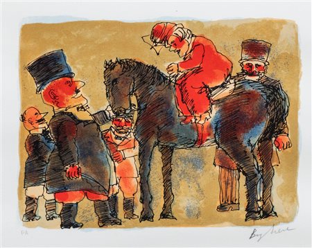 Franz Borghese (Roma 1941-Roma 2005)  - The horsewoman