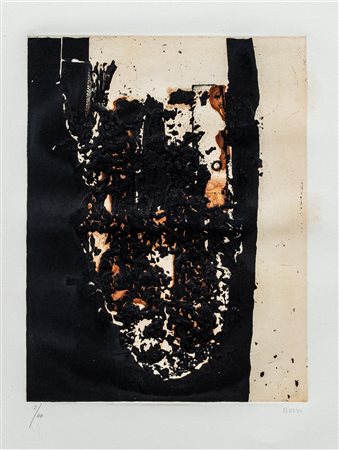 Alberto Burri (Città di Castello 1915-Nizza 1995)  - Combustione, 1963/’64