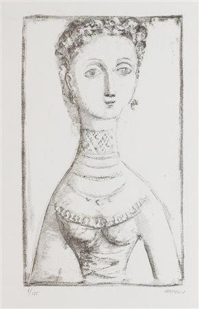 Massimo Campigli (Berlino 1895-Saint-Tropez 1971)  - The collar, 1944