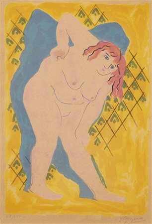 Giuseppe Capogrossi (Roma 1900-1972)  - Women n°9, 1944