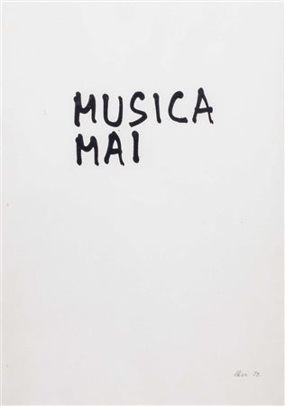 Giuseppe Chiari (Firenze 1926-2007)  - Musica mai, 1972
