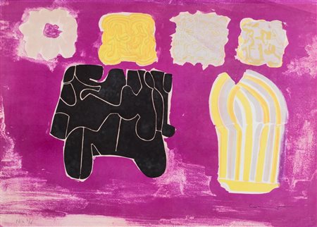 Pietro Consagra (Mazara del Vallo 1920-Milano 2005)  - Pink composition