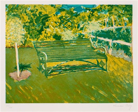 Thomas Corey (New York 1950)  - Green bench, 1991