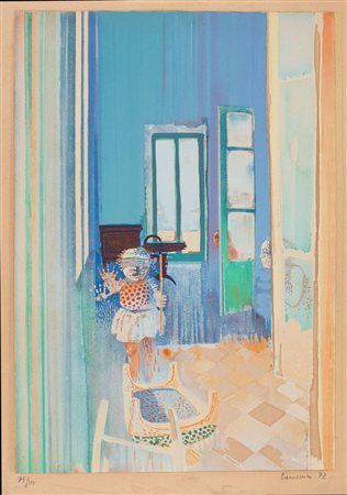 Leonardo Cremonini (Bologna 1925-Parigi 2010)  - Hide and seek, 1972