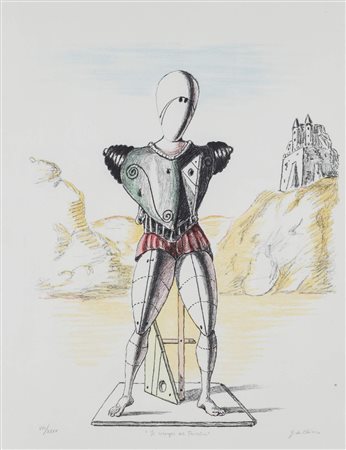 Giorgio de Chirico (Volos 1888-Roma 1978)  - Il risveglio del trovatore, 1972