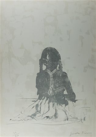 Giosetta Fioroni (Roma 1932)  - Portrait at 7 years old, 1989