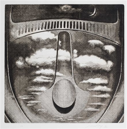 Piero Guccione (Scicli 1935-Modica 2018)  - Volkswagen, 1983