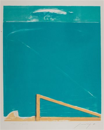 Piero Guccione (Scicli 1935-Modica 2018)  - Gate to the see, 1970