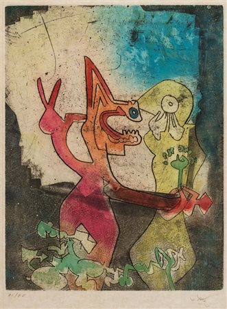 Roberto Sebastian Matta (Santiago Del Cile  1911-Civitavecchia 2002)  - Winged horse