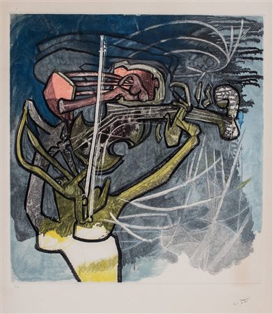Roberto Sebastian Matta (Santiago Del Cile  1911-Civitavecchia 2002)  - Devil's trill