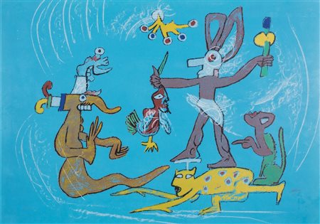 Roberto Sebastian Matta (Santiago Del Cile  1911-Civitavecchia 2002)  - Composition