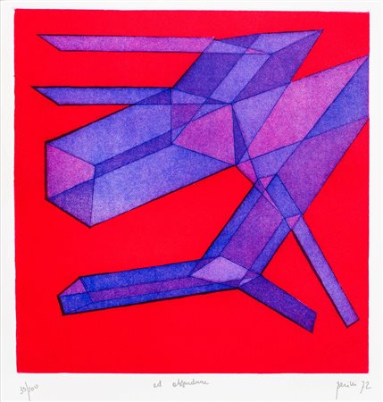 Achille Perilli (Roma 1927)  - Ad absurdum, 1972