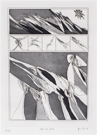 Achille Perilli (Roma 1927)  - Under the skin, 1966