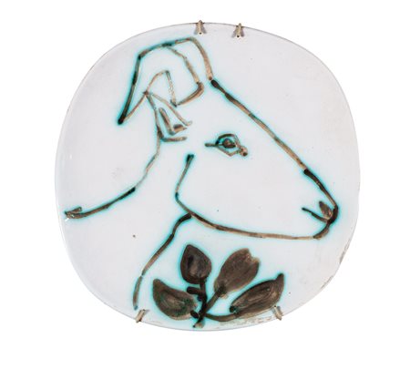 Pablo Picasso (Málaga 1881-Mougins 1973)  - Goat head, 1950