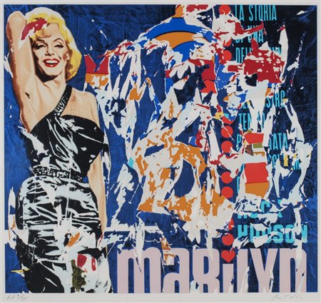 Mimmo Rotella (Catanzaro 1918-Milano  2006)  - Two papers