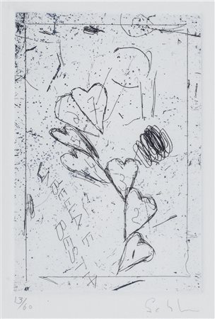 Mario Schifano (Homs 1934-Roma 1998)  - La Bella e la Bestia