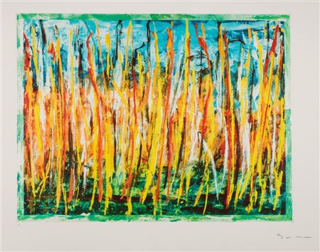 Mario Schifano (Homs 1934-Roma 1998)  - Wheat field