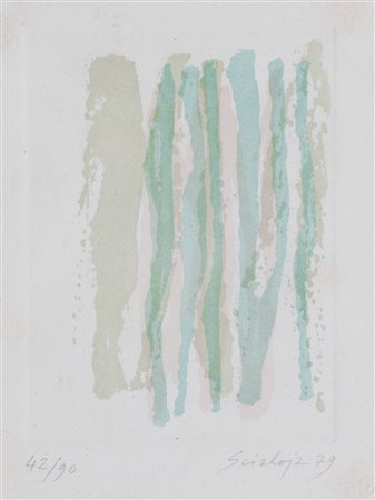 Toti Scialoja (Roma 1914-1998)  - Green, 1979