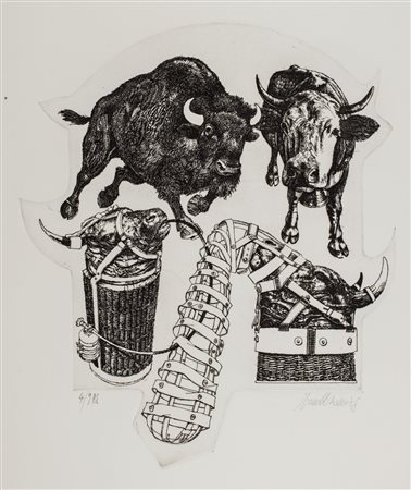 Valeriano Trubbiani (Macerata 1937)  - Bulls, 1978