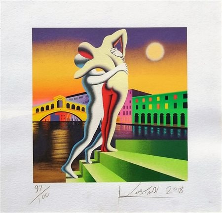 Mark Kostabi “Rising passion” 2018