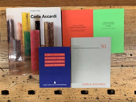 CARLA ACCARDI - Lotto unico composto da 5 cataloghi