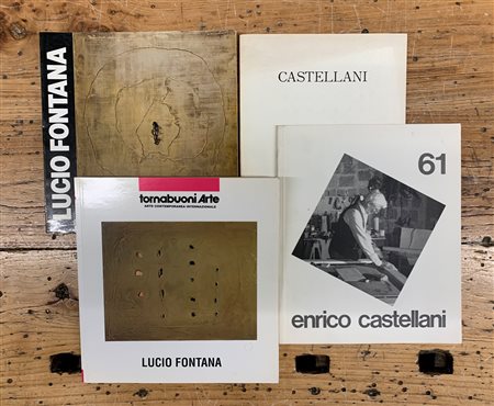 LUCIO FONTANA E ENRICO CASTELLANI - Lotto unico di 4 cataloghi