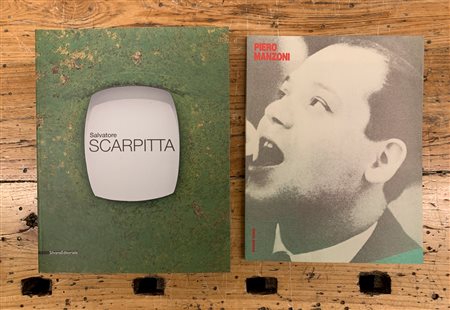 SALVATORE SCARPITTA E PIERO MANZONI - Lotto unico di 2 cataloghi