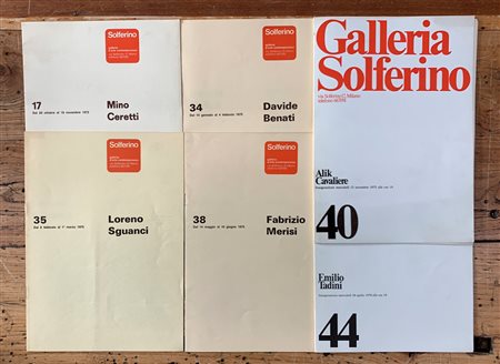 GALLERIA D'ARTE CONTEMPORANEA SOLFERINO, MILANO - Lotto unico di 6 cataloghi editi dalla Galleria