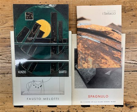 MONOGRAFIE DI SCULTORI ITALIANI DEL '900 - Lotto unico di 4 cataloghi (Melotti, Spagnulo, Quarto, Ievolella)