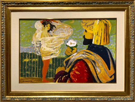 Salvatore Fiume (Comiso,1915 – Canzo, 1997). Il fiore del sultano. 45x65,...