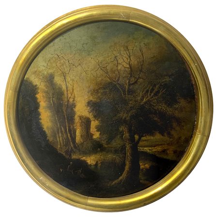 Pittore della seconda metà del XVIII Secolo. Amb. Italiano. Tondo con...