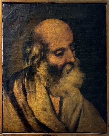 Attribuito Giuseppe Errante (Trapani 1760-Roma 1821). Testa virile barbuta....